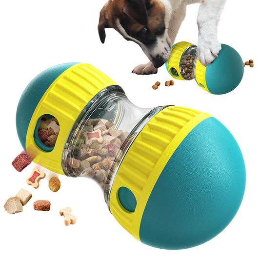 Interactive Food Dispensing Ball for Dogs - IQ-Enhancing Toy for Small, Medium, and Large Breeds, Promotes Healthy Eating and Stomach Protection